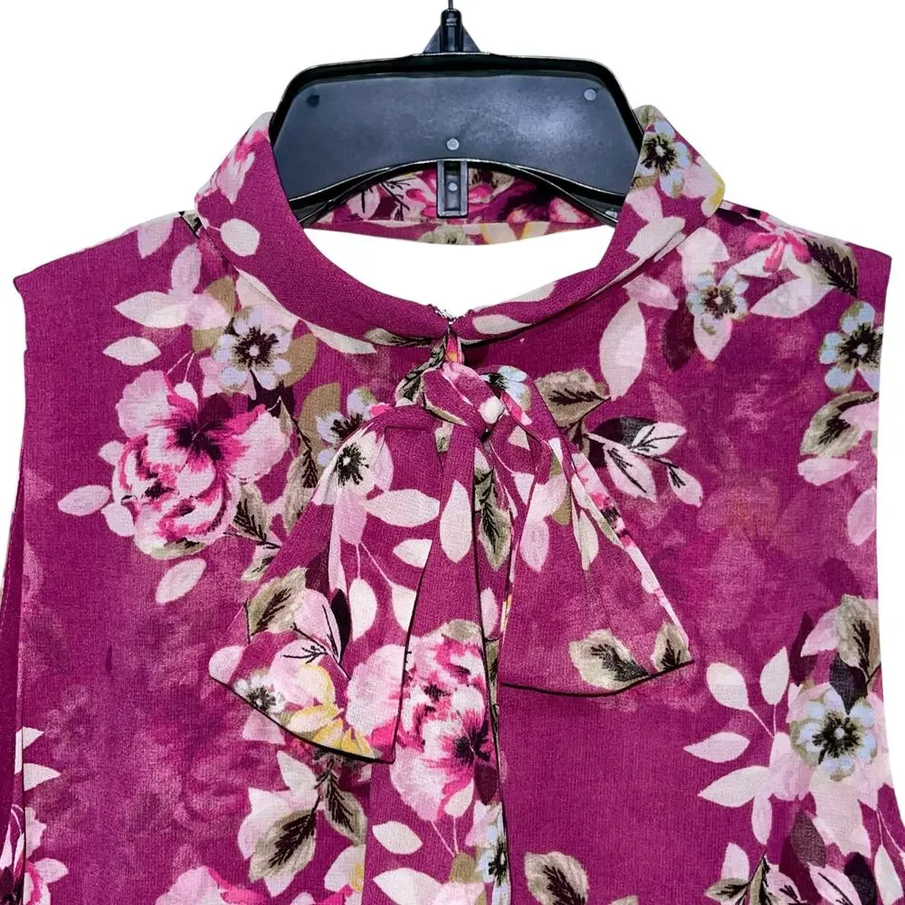 White House Black Market Dress Floral Cutout Shift - Picture 5 of 7